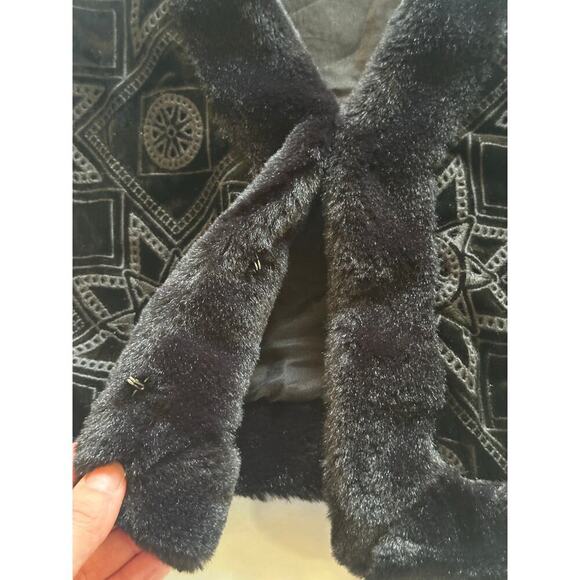 Johnny Was Morningside Silk Vest BLACK Small - Picture 5 of 7